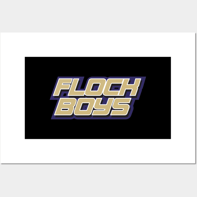 Flock Boys Baltimore Ravens Wall Art by stayfrostybro